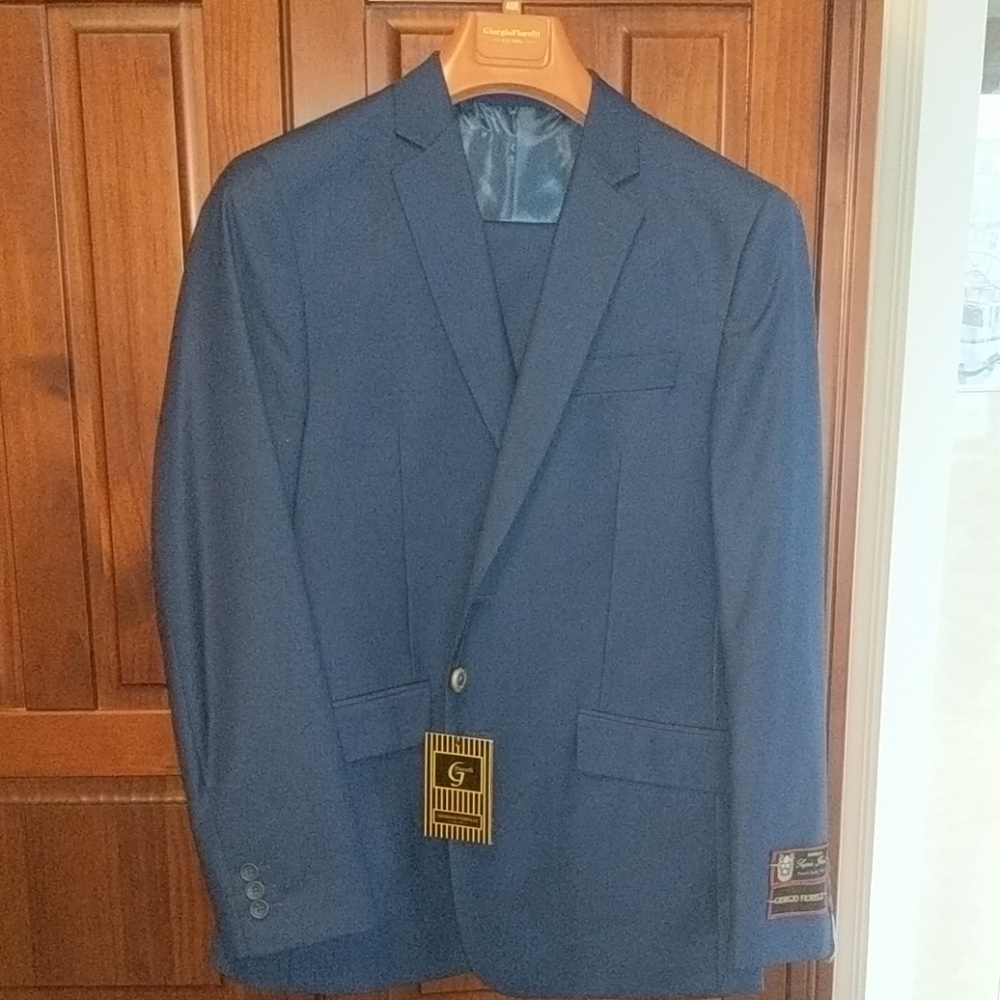 Men's Cobalt Blue European Slim Fit Suit